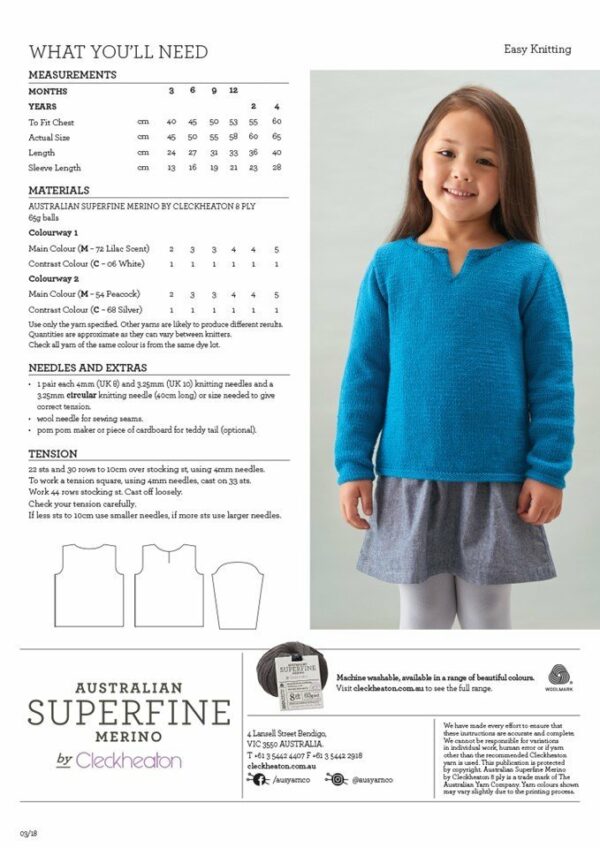 Tunic Jumper With Teddy Leaflet 468 - Image 2