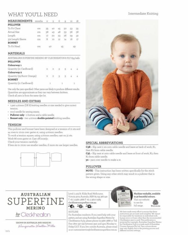 Pullover & Bonnet Leaflet 421 - Image 2