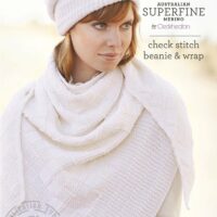 Check Stitch Beanie & Wrap Leaflet 452