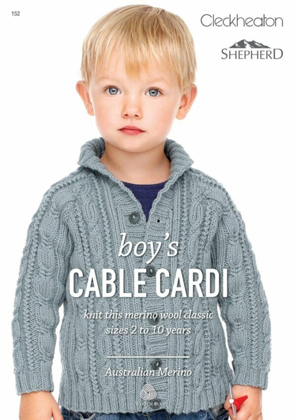 Boy's Cable Cardi Leaflet 152