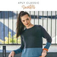 Crucci Ladies 4ply Classic Sweater Leaflet 2108