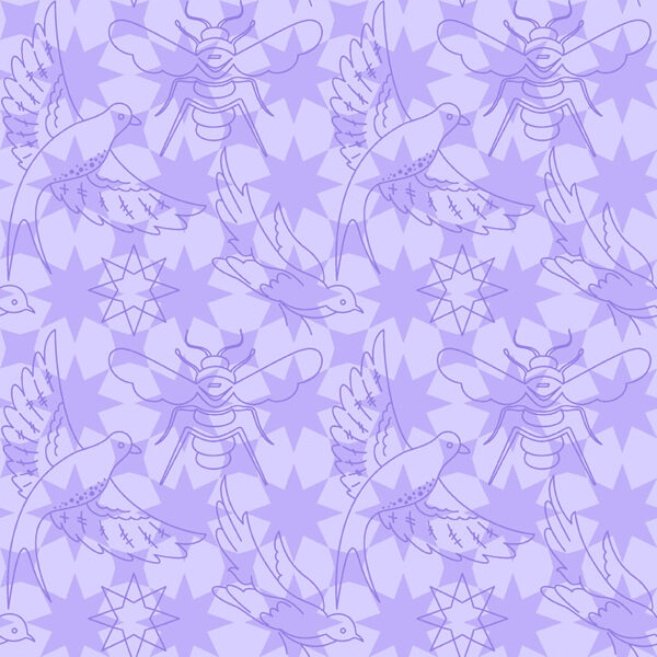 Sun Print Luminance Lavender Flourish