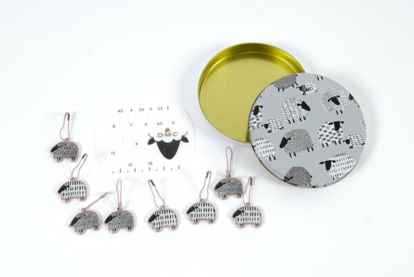 DMC Sheep Stitch Markers and Needle Gauge Kit