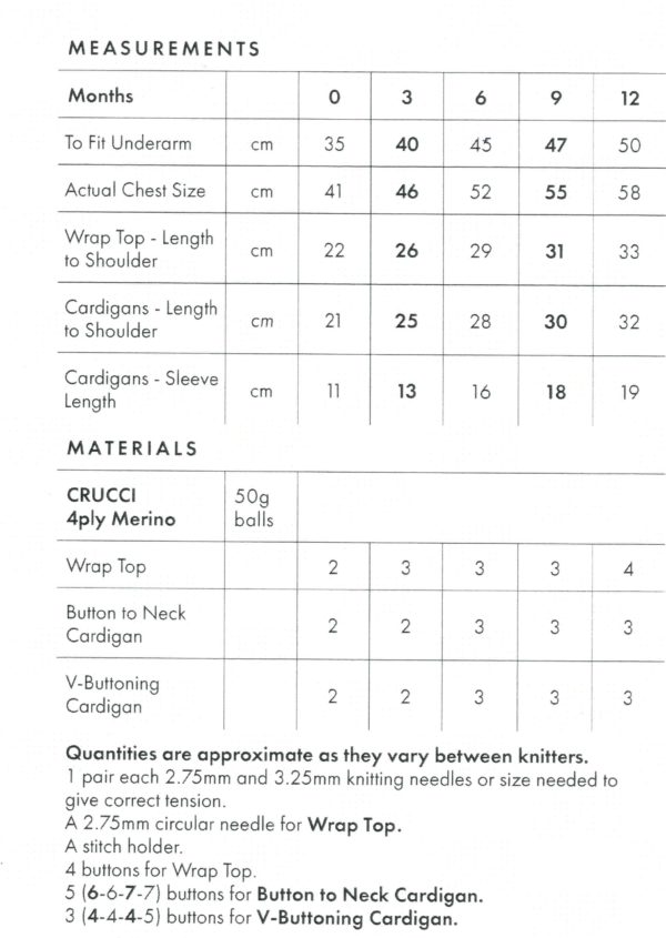 Crucci Baby Knitting Pattern Leaflet 101 - Image 2