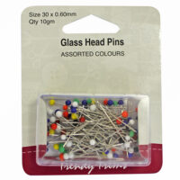 Glass Head Pins 30mm