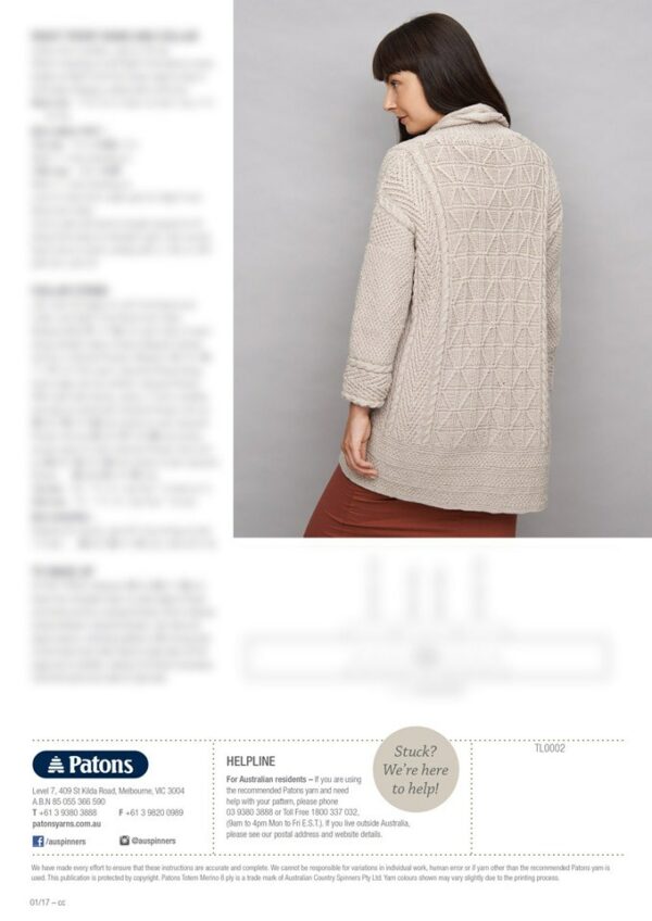 Mod Aran Jacket Leaflet 0036 - Image 2