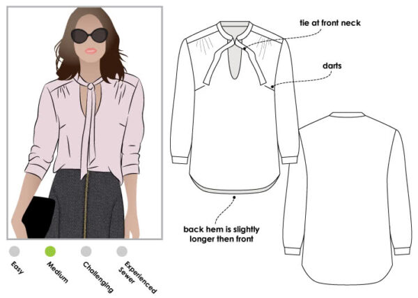 Style Arc Holly Woven Blouse (sizes 04 to 16)