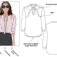 Style Arc Holly Woven Blouse (sizes 18-30)
