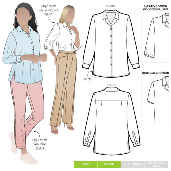 Style Arc Jane Over-shirt (sizes 04 to 16)