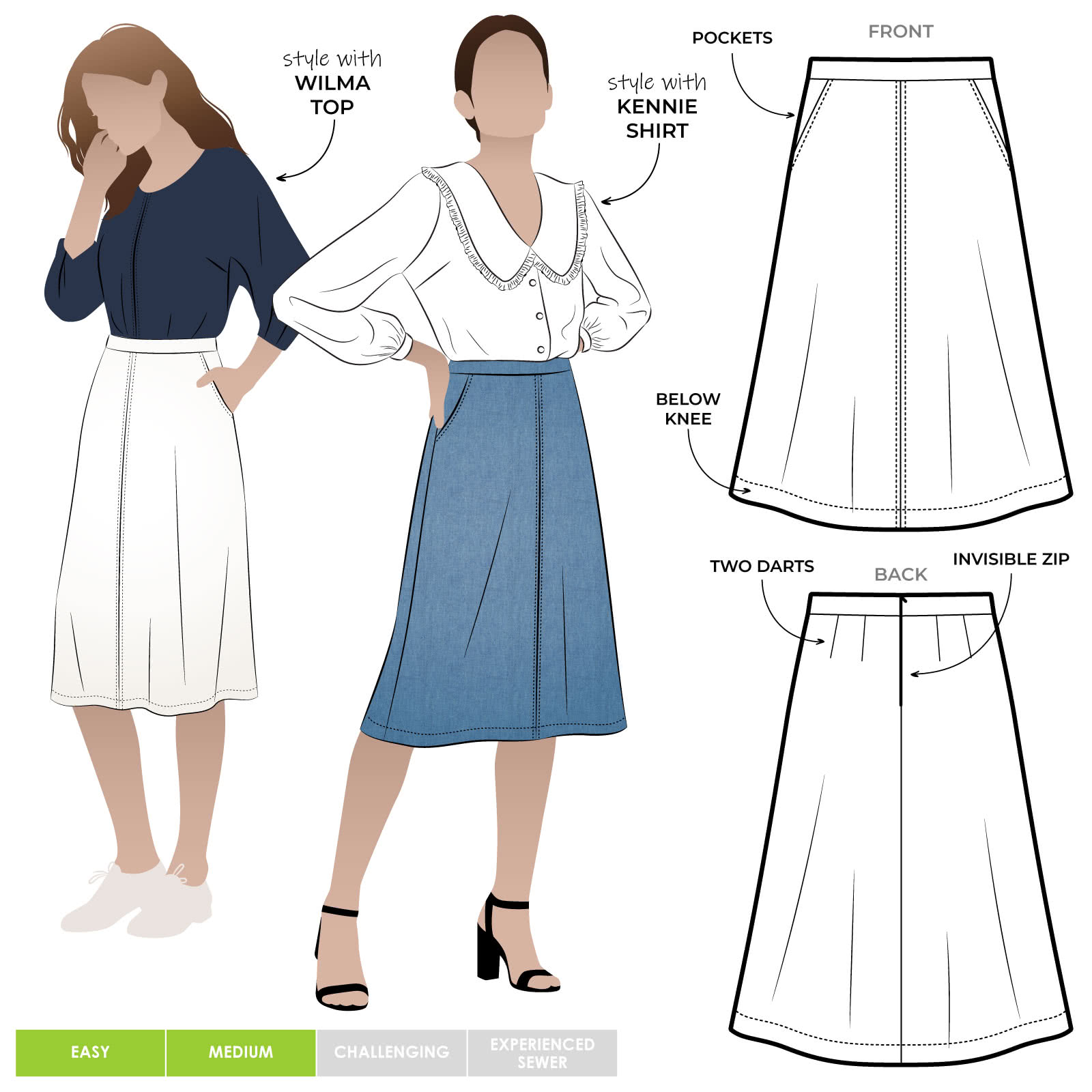 Style Arc Mary-Ann Skirt (sizes 04 to 16) - BERNINA Northland