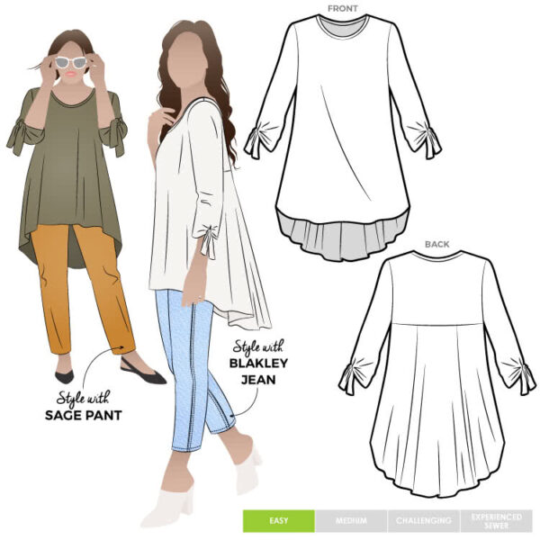 Style Arc Oakley Knit Tunic (sizes 18 to 30)