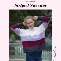 Crucci Ladies 8ply Oversized Striped Sweater Leaflet 2026