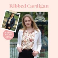 Crucci Ladies 8ply Ribbed Cardigan Leaflet 2018