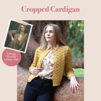 Crucci Ladies 8ply Short Patterned Cardigan Leaflet 2011