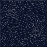 Sashiko Cloth - Ara Nami 2