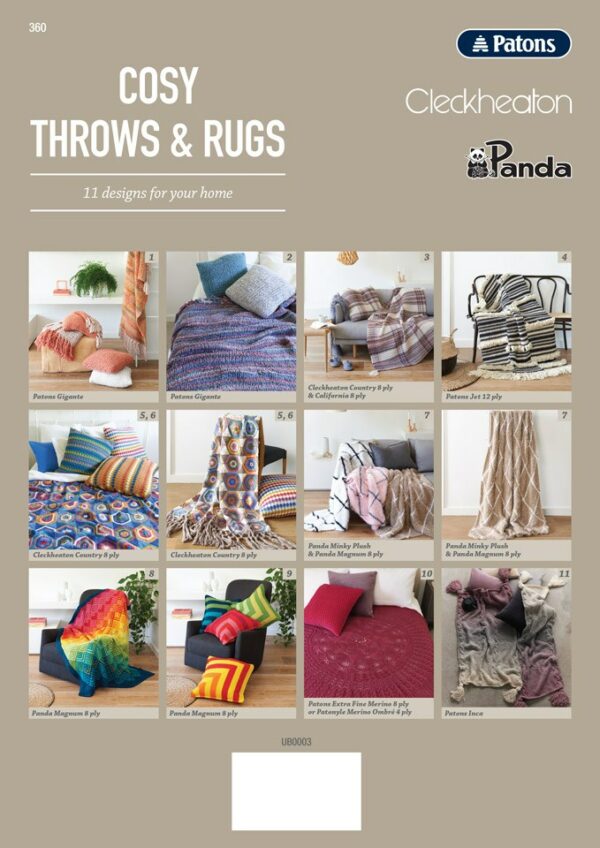 Cosy Throws & Rugs Book 360 - Image 2