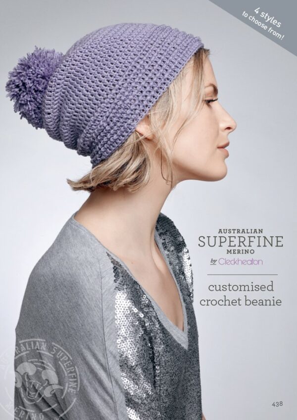 Cleckheaton - Customised Crochet Beanie Leaflet 438