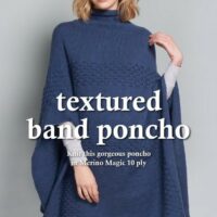 Textured band poncho Leaflet 004
