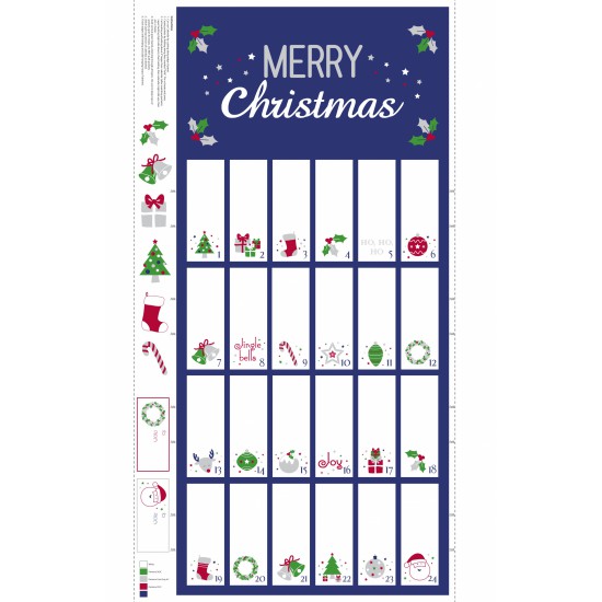 ADVENT CALENDAR COL. 102 NAVY/SILVER METALLIC BERNINA Northland