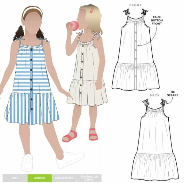 Style Arc Claudia Kids Dress ( size 02 to 08 )