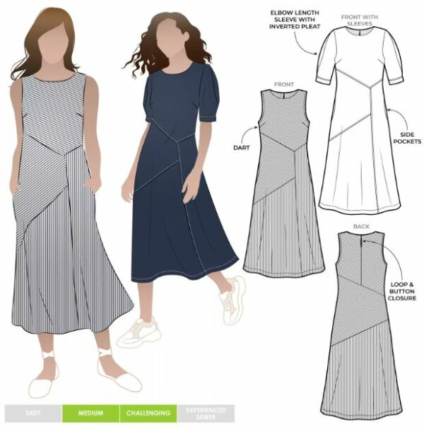 Style Arc Yvette Woven Dress ( sizes 04 to 16 )