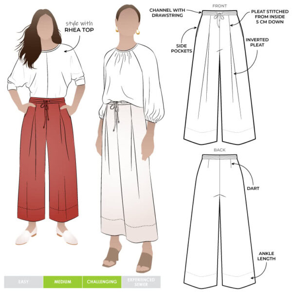 Style Arc Milan Woven Pants (sizes 18 to 30)