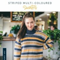 Crucci Ladies 14ply Striped Sweater Leaflet 2107