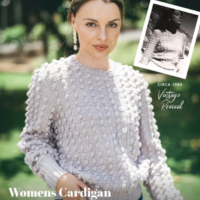 Crucci Women's Cardigan with Offset Buttons Leaflet 2212