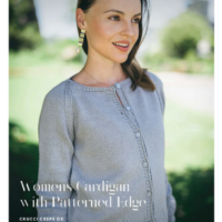 Crucci Women's Patterned Edge Cardigan Leaflet 2213