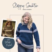 Crucci Ladies 14ply Sloppy Sweater Leaflet 2028