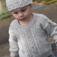 Lisa F Design Leaflet LF14 - Toasted Marshmellow Cardi