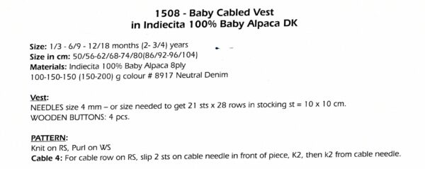 Alpaca Yarns Leaflet 1508 - Image 2