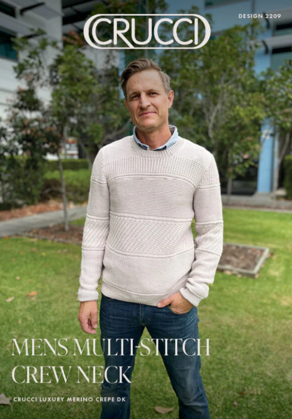 Crucci  Men's Multi Stitch Sweater Leaflet 2209