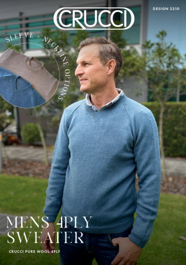 Crucci Men's 4ply Sweater Leaflet 2210