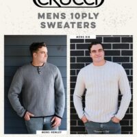 Crucci Mens 10ply Aran Sweaters Leaflet 1916