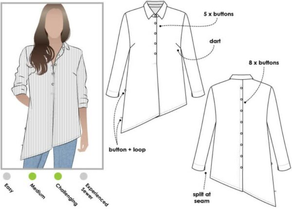 Style Arc Crystal Over-Shirt (sizes18 to 30)