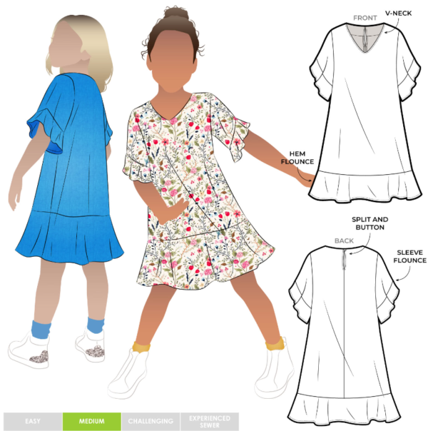Style Arc Pixie Kids Woven Dress ( size 02 to 14 )