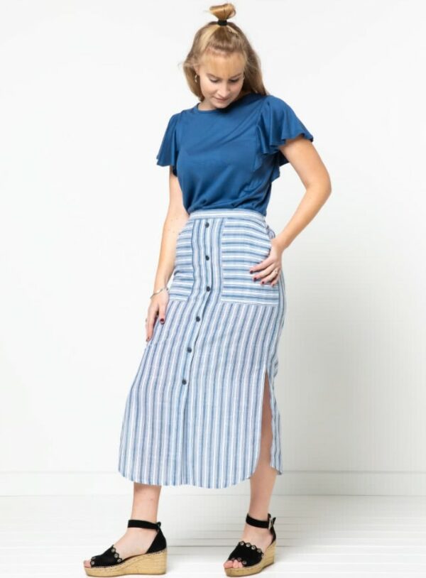 Style Arc Indigo Skirt  (sizes 04 to 16) - Image 2