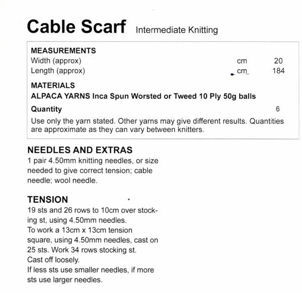 Alpaca Yarn Leaflet 1217 - Image 2