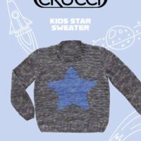 Crucci Kids 8ply  Star Sweater Leaflet 2002