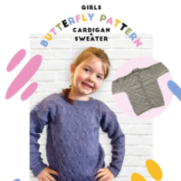 Crucci Girls Butterfly  Cardigan & Sweater 2314