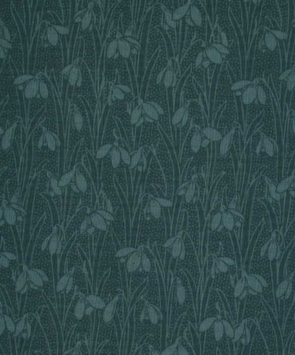 Liberty Snowdrop Spot Lasenby Indigo Delphinium
