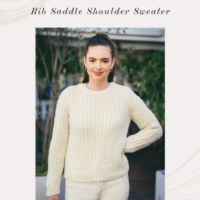 Crucci Rib Saddle Shoulder Sweater Leaflet 2113