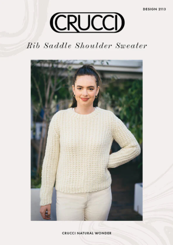 Crucci Rib Saddle Shoulder Sweater Leaflet 2113