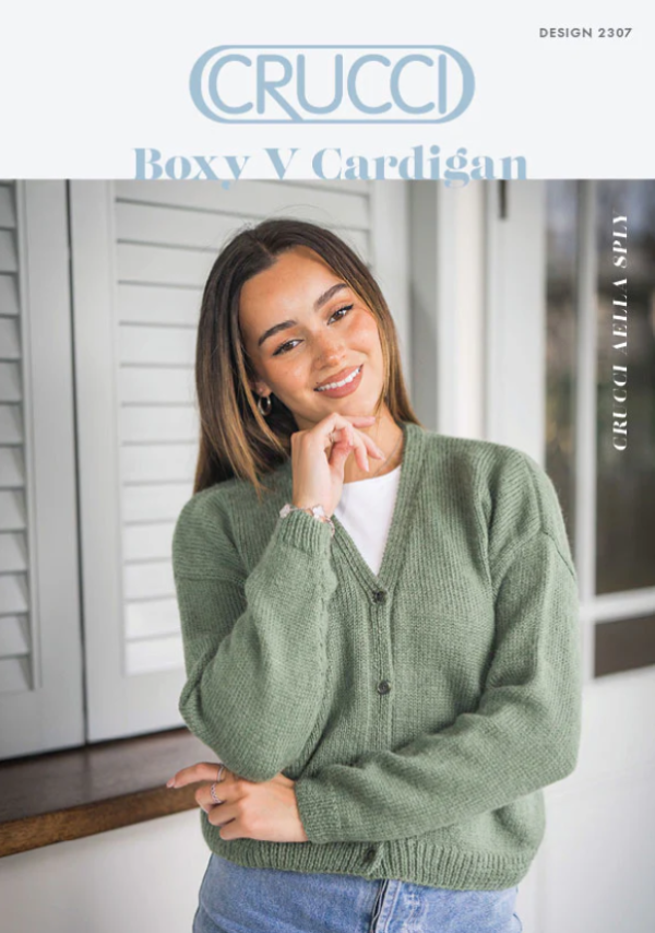 Crucci Boxy V Cardigan 2307 Leaflet