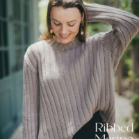 Crucci Ladies Ribbed Merino Sweater Leaflet 2218