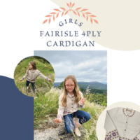 Crucci Girls Fairisle 4ply Cardigan Leaflet  2120