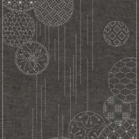 Sashiko Cloth “Windchimes” Brown