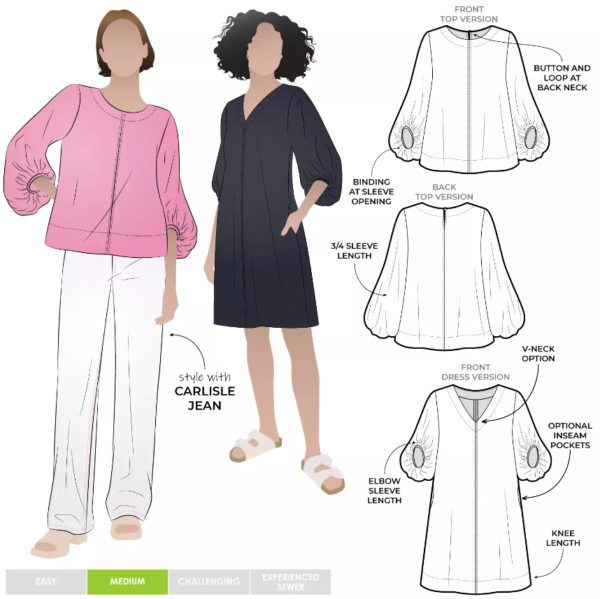 Style Arc Zalia Woven Top & Dress (sizes 18 to 30)