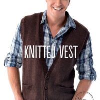 Mens Knitted Vest Leaflet 601